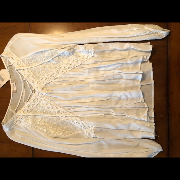 NWT Altar’d State size XS white long sleeve embroi - Picture 3 of 8